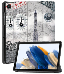 Samsung Galaxy Tab A8 Trifold Bookcase Hoes - Eiffeltoren