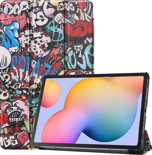 Samsung Galaxy Tab S6 Lite Hoesje Book Case - Graffity