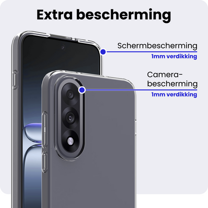 OnePlus Nord 5 Hoesje Siliconen Backcover Lichtgewicht - Transparant