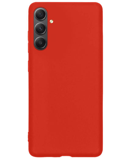 Samsung A34 Hoesje Siliconen - Rood