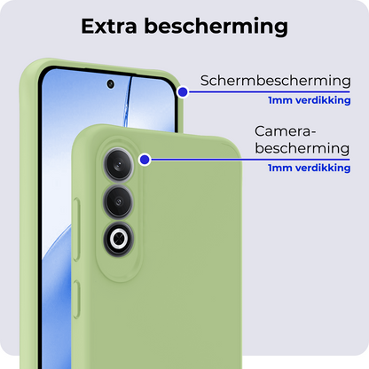 OnePlus Nord CE 4 Hoesje Siliconen Backcover Lichtgewicht - Groen