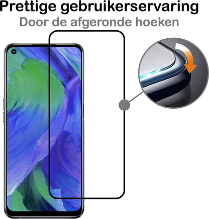 OPPO A54 5G Screenprotector Gehard Glas - Full Screen