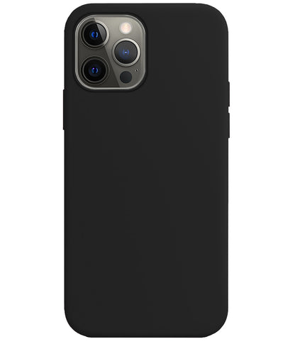 iPhone 13 Pro Max Hoesje Siliconen Backcover Lichtgewicht - Zwart