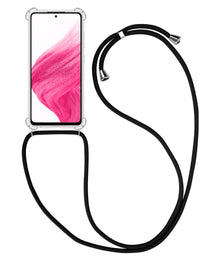 Samsung A52s Hoesje met Koord Backcover Shockproof - Transparant