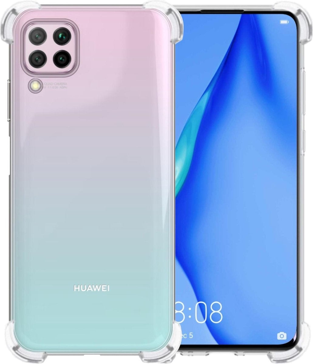 Huawei P40 Lite Hoesje Shock Proof Siliconen - Transparant