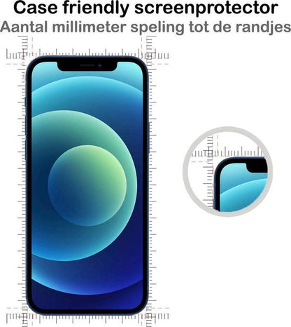 iPhone 12 Mini Screenprotector Gehard Glas - Privacy