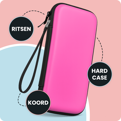 Nintendo Switch 2 Hard Cover Hoes met Koord - Roze