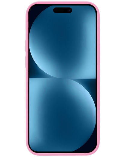 iPhone 15 Hoesje Siliconen Backcover Lichtgewicht - Lichtroze