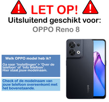 OPPO Reno 8 Screenprotector Gehard Glas - Anti-kras