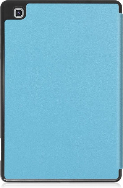 Samsung Galaxy Tab S6 Lite Trifold Bookcase Hoes met Penhouder voor S Pen - Lichtblauw