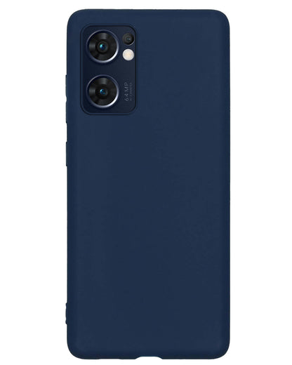OPPO Find X5 Lite Hoesje Siliconen Backcover Lichtgewicht - Donkerblauw