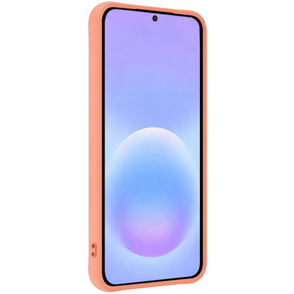 Samsung A57 Hoesje Siliconen Backcover Lichtgewicht - Perzik