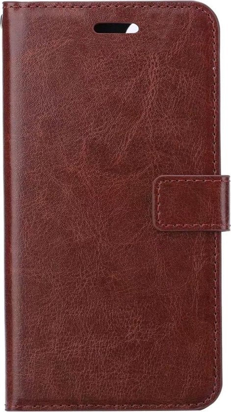 iPhone 12 Hoesje Book Case Kunstleer - Bruin