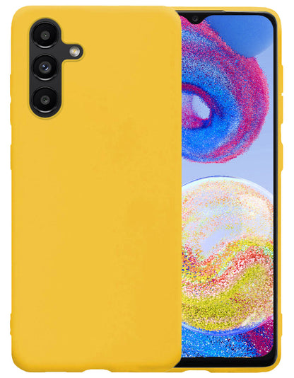 Samsung A04s Hoesje Siliconen Backcover Lichtgewicht - Geel