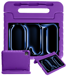 iPad Pro 2024 (13 inch) Kinderhoes Shockabsorberend Foam - Paars