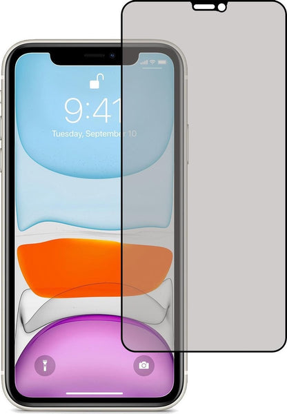 iPhone Xs Screenprotector Privacy Tempered Glass