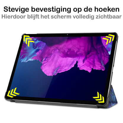 Lenovo Tab P11 Plus Trifold Bookcase Hoes - Sterrenhemel