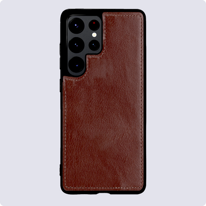 Samsung S22 Ultra Hoesje Bookcase Cover Uitneembaar - Bruin
