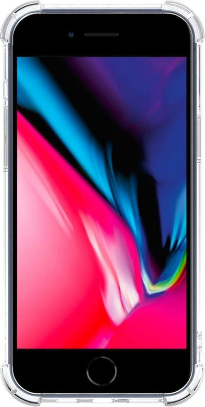 iPhone 7/8 Hoesje Kaarthouder Backcover Shockproof - Transparant