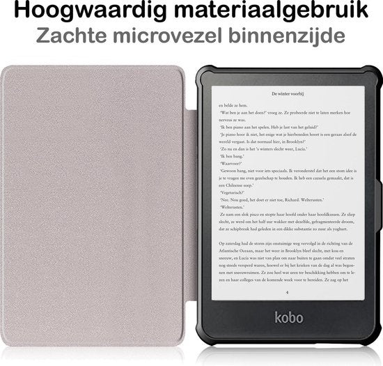 Kobo Clara HD Hoesje Book Case - Paars