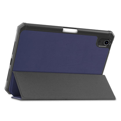 iPad Mini 6 Trifold Bookcase Hoes met Penhouder voor Apple Pen - Donkerblauw