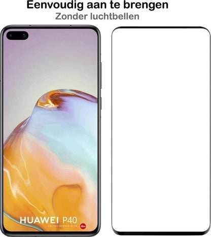 Huawei P40 Screenprotector Gehard Glas - Full Screen