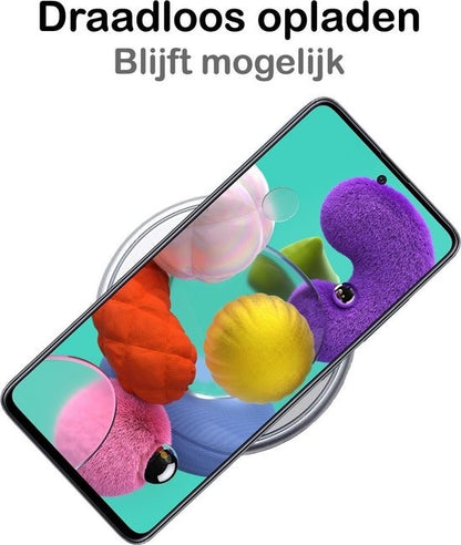 Samsung A71 Hoesje Siliconen - Transparant