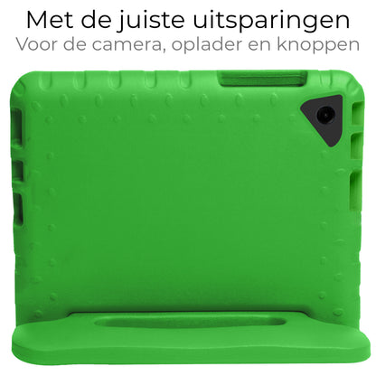 Samsung Galaxy Tab A9 Plus Kinderhoes Shockabsorberend Foam - Groen