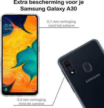 Samsung A30 Hoesje Siliconen - Transparant