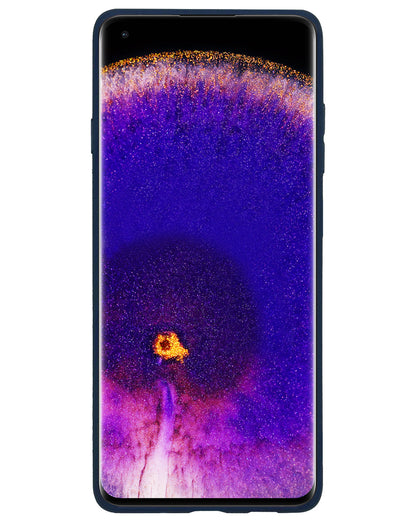 OPPO Find X5 Pro Hoesje Siliconen - Donkerblauw