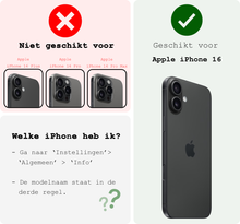 iPhone 16 Screenprotector Gehard Glas - Volledige dekking