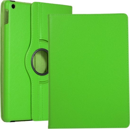 iPad 10.2 2019 Hoesje 360ðð Draaibare Book Case Kunstleer - Groen