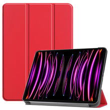 iPad Pro 2022 (12.9 inch) Trifold Bookcase Hoes - Rood