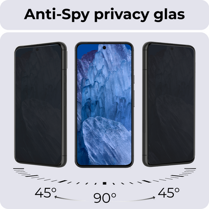 Google Pixel 8a Screenprotector Gehard Glas - Privacy