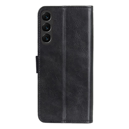 Samsung S24 FE Hoesje Bookcase Cover met Kaarthouder - Zwart