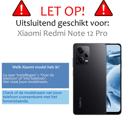Xiaomi Redmi Note 12 Pro Screenprotector Gehard Glas - Anti-kras