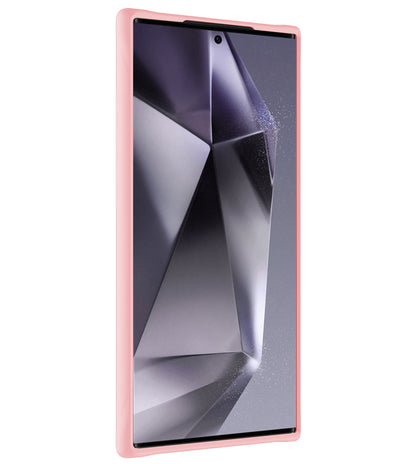 Samsung S24 Ultra Hoesje Siliconen Backcover Lichtgewicht - Lichtroze