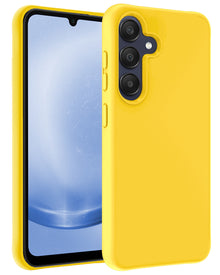 Samsung A25 Hoesje Siliconen Backcover Lichtgewicht - Geel