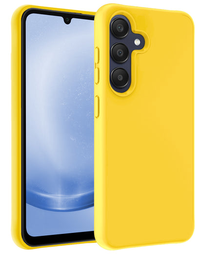 Samsung A25 Hoesje Siliconen Backcover Lichtgewicht - Geel