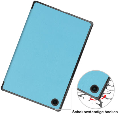 Samsung Galaxy Tab A8 Trifold Bookcase Hoes - Lichtblauw