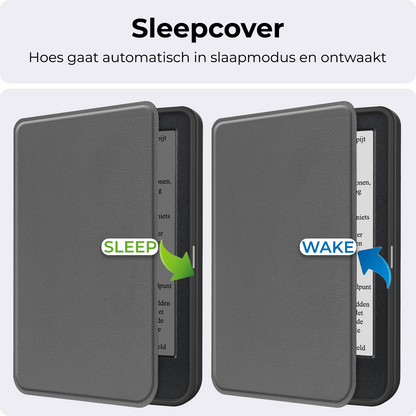 Kobo Clara BW Bookcase Hoes Shockabsorberend - Grijs