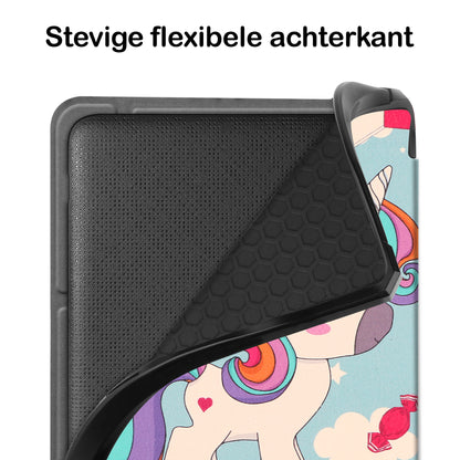 Kobo Libra 2 Trifold Bookcase Hoes - Eenhoorn