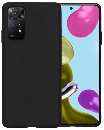 Xiaomi Redmi Note 11s Hoesje Siliconen Backcover Lichtgewicht - Zwart