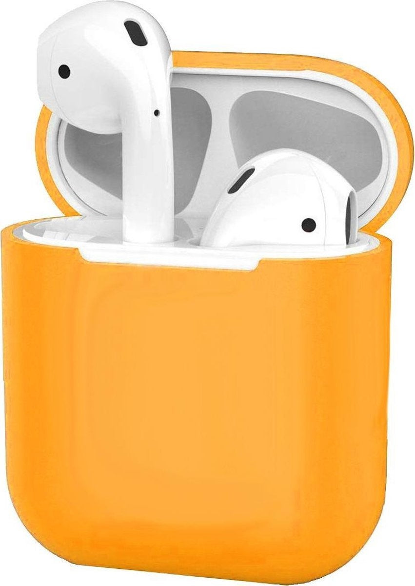 AirPods 2 Hoesje Ultra Dun Siliconen - Oranje