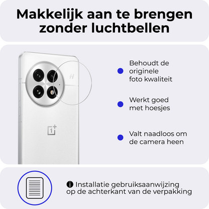OnePlus 13 Camera Screenprotector Gehard Glas