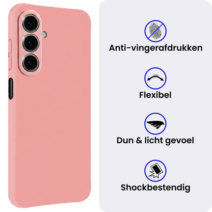 Samsung A27 Hoesje Siliconen Backcover Lichtgewicht - Lichtroze