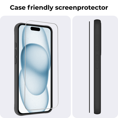 iPhone 15 Pro Max Screenprotector Gehard Glas met Installatieframe