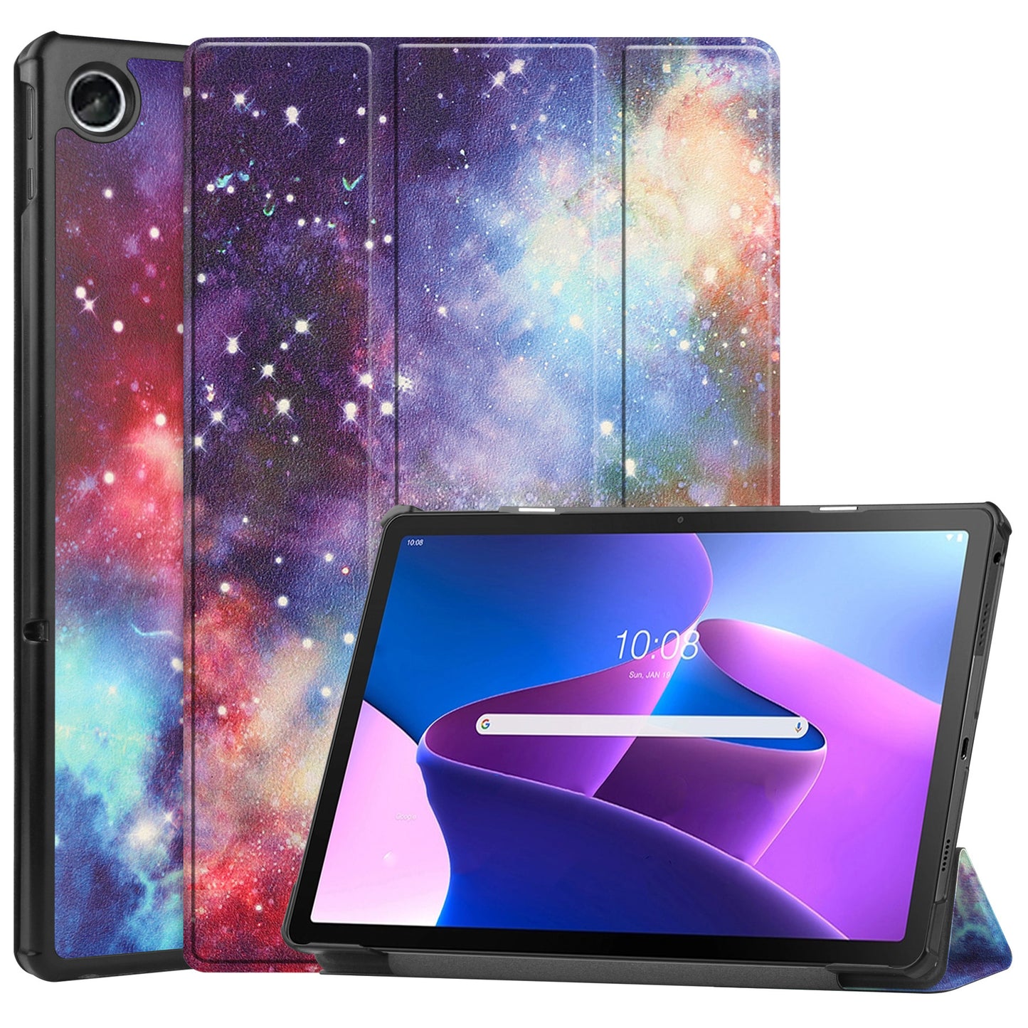 Lenovo Tab M10 Plus 3rd Gen Hoesje Book Case - Galaxy