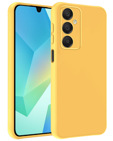 Samsung A16 Hoesje Siliconen Backcover Lichtgewicht - Geel