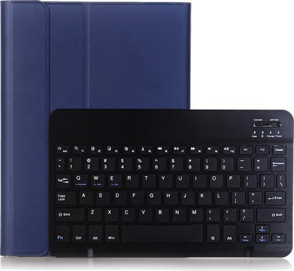 iPad 10.2 2019 Toetsenbord Hoes met Uitneembaar toetsenbord - Donkerblauw